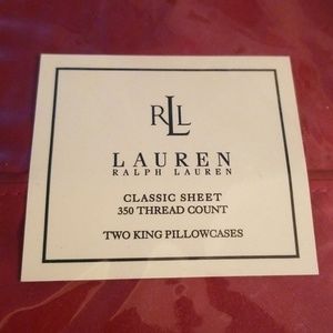 Red Ralph Lauren King Pillowcases